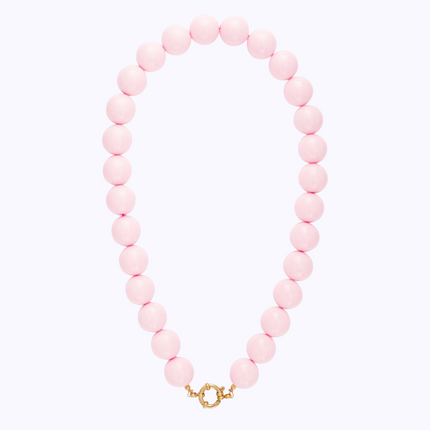 Parelketting groot, Lichtroze