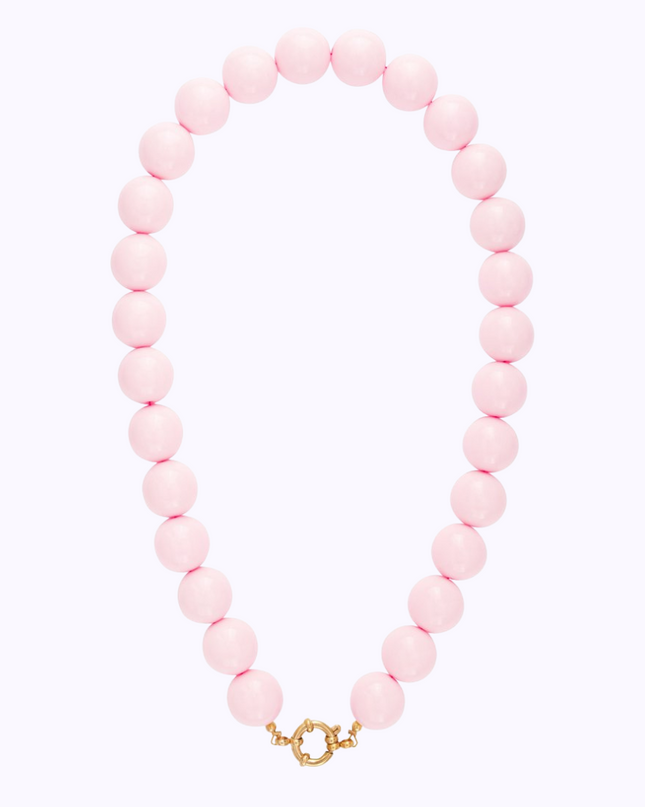 Parelketting groot, Lichtroze