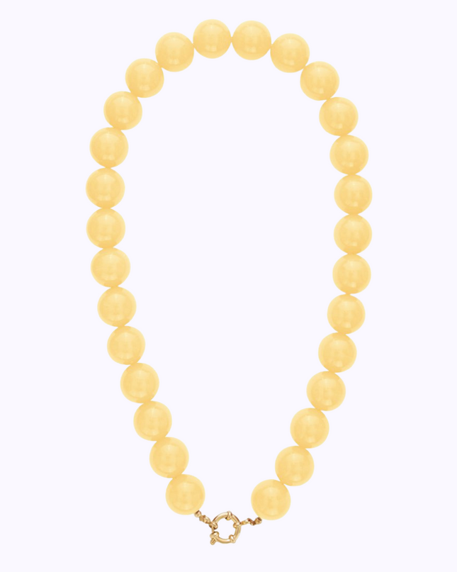 Parelketting groot, Geel
