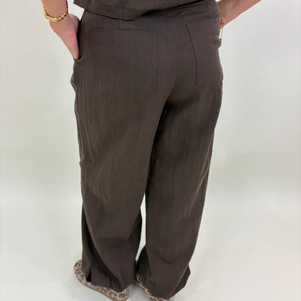 Iris co-ord pantalon bruin