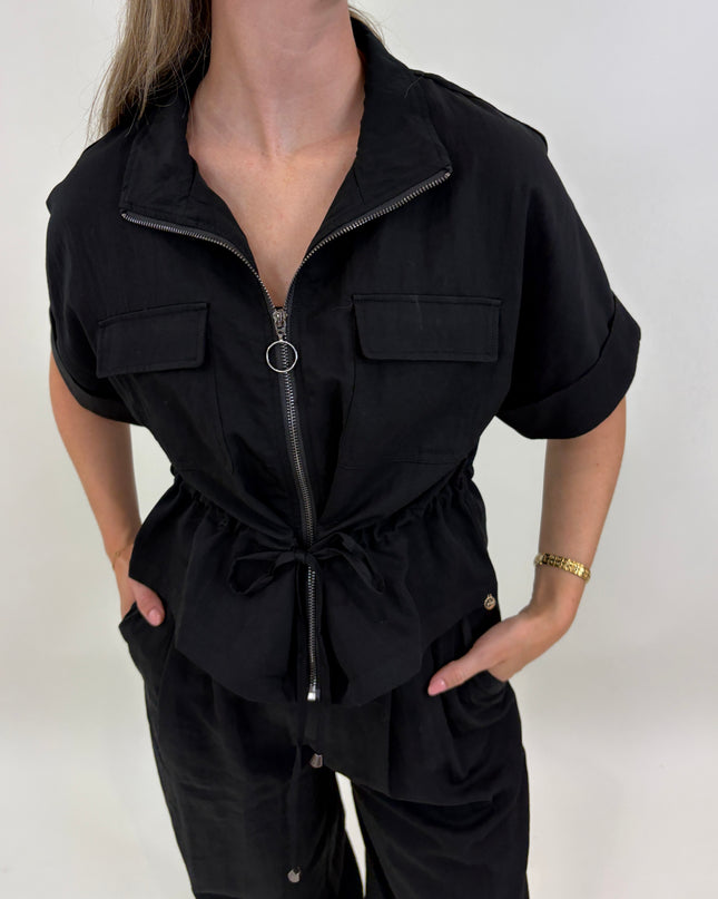 Iris co-ord jasje zwart