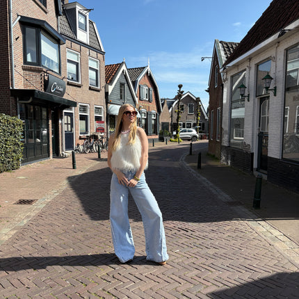  - Boho top off-white - Your Style Fashion