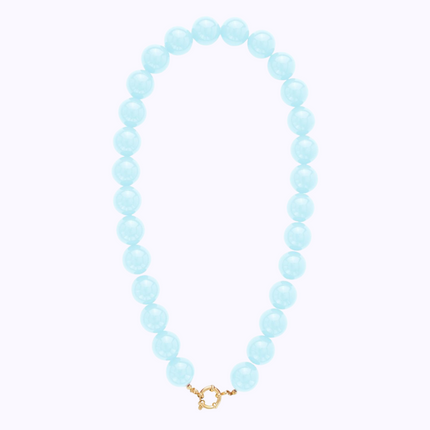 Parelketting groot, Lichtblauw