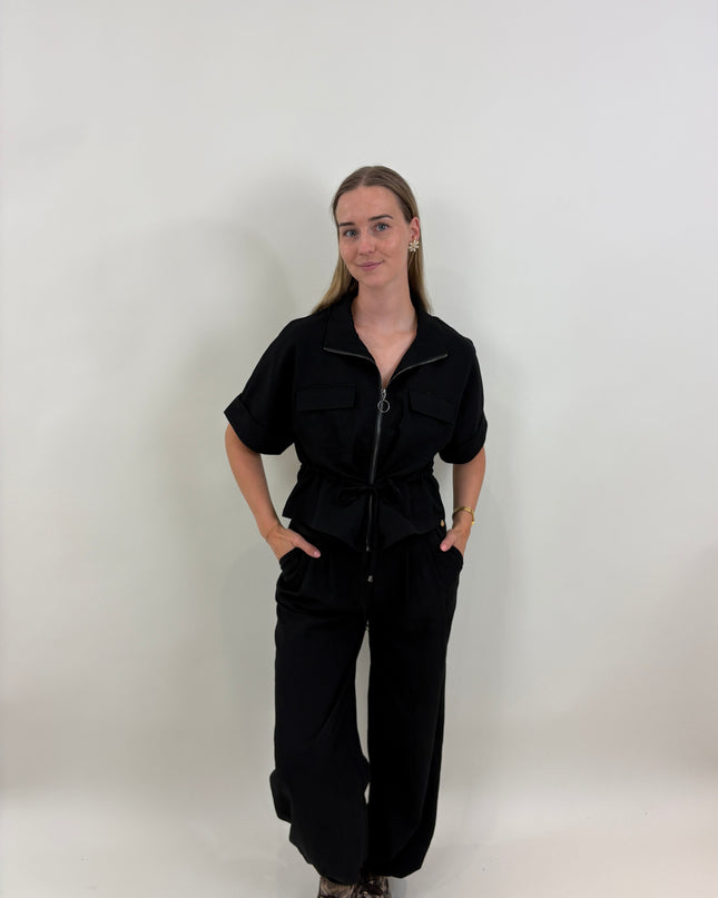 Iris co-ord jasje zwart
