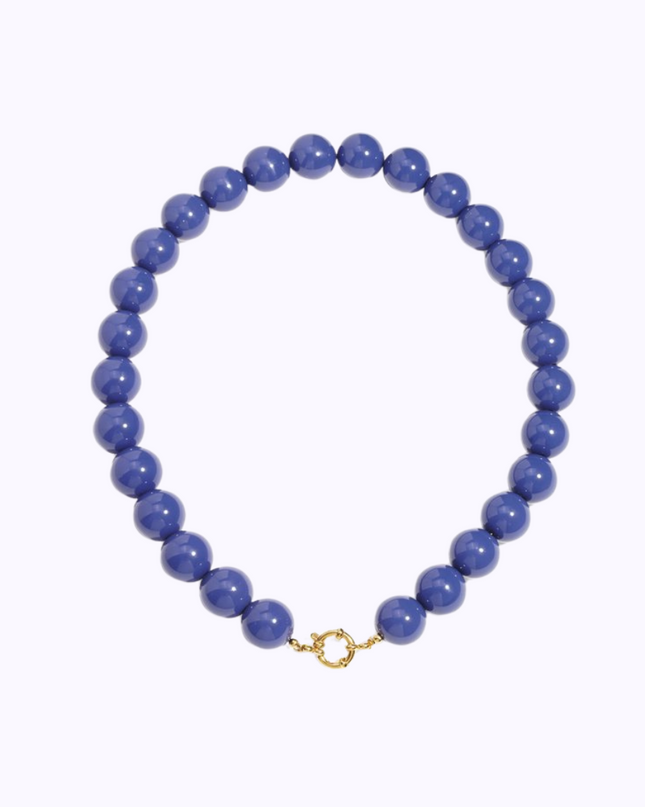Parelketting groot, Blauw