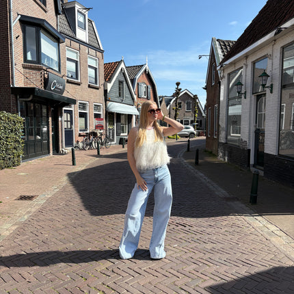  - Boho top off-white - Your Style Fashion