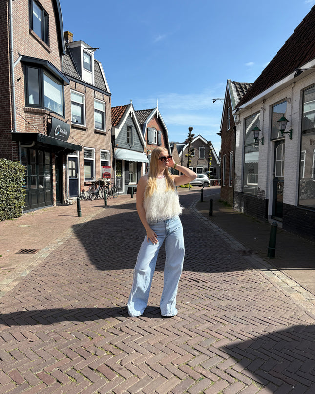  - Boho top off-white - Your Style Fashion