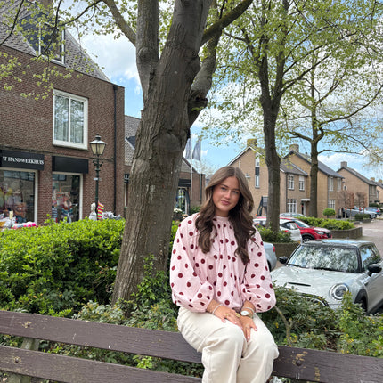  - Sabrina blouse roze - Your Style Fashion