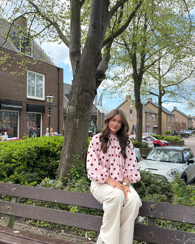  - Sabrina blouse roze - Your Style Fashion