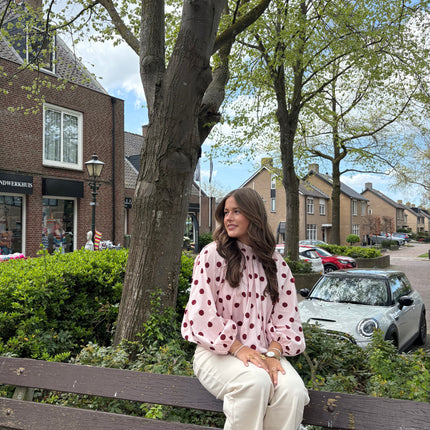  - Sabrina blouse roze - Your Style Fashion