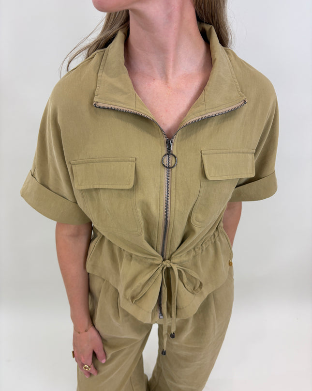 Iris co-ord jasje groen