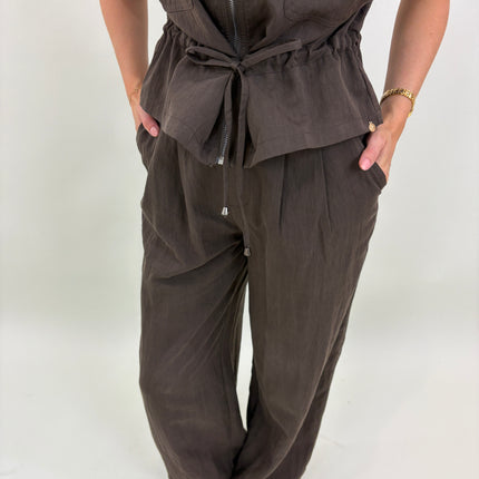 Iris co-ord pantalon bruin