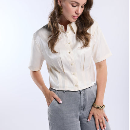  - Bolana Ss Blouse Off-white | Freebird - Your Style Fashion