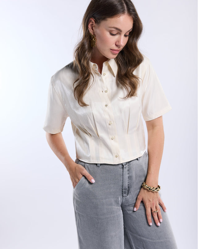  - Bolana Ss Blouse Off-white | Freebird - Your Style Fashion