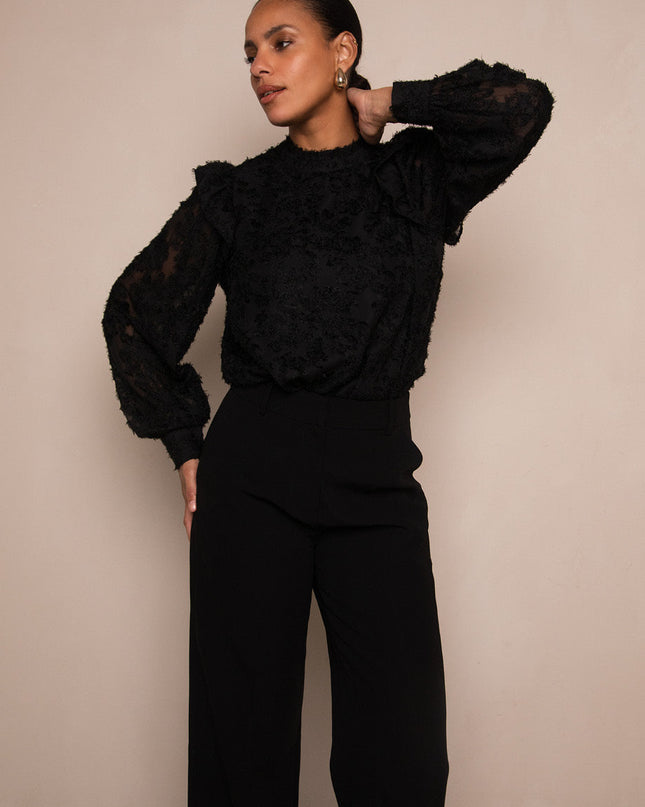 Bambie Blouse Zwart | Freebird