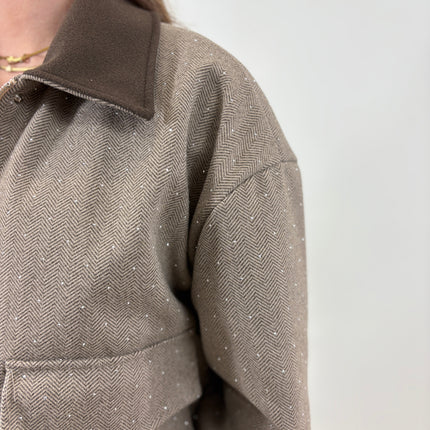 Stijn bomber lichtbruin