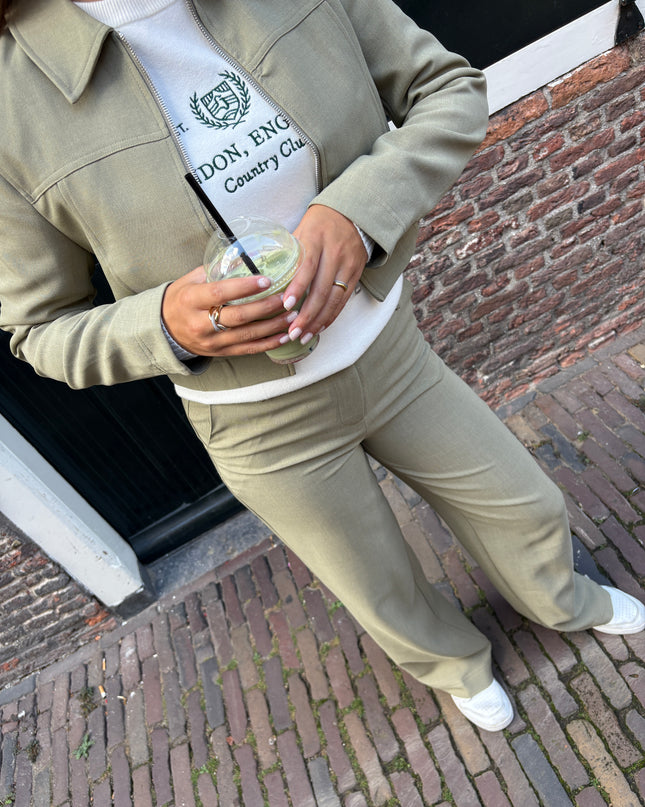 Zoë pantalon olijf