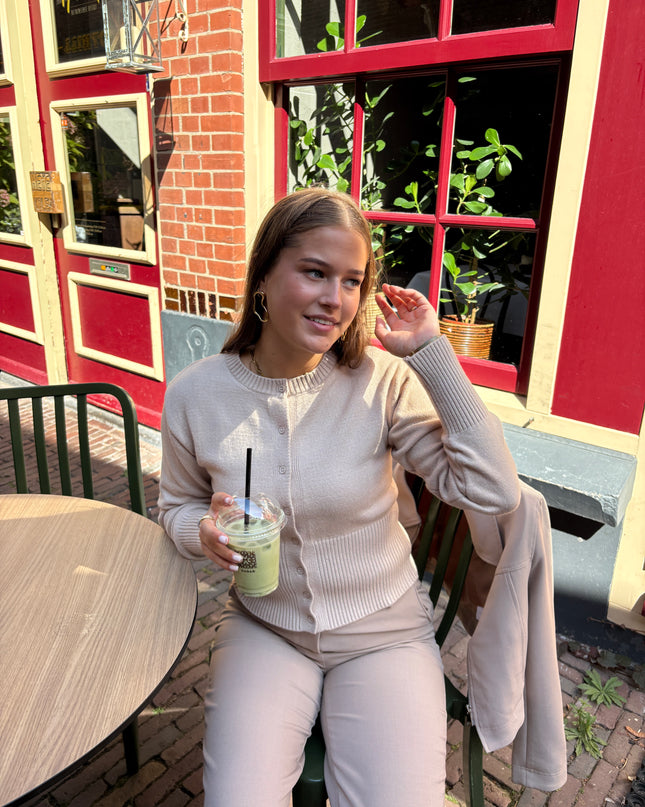Leah top beige