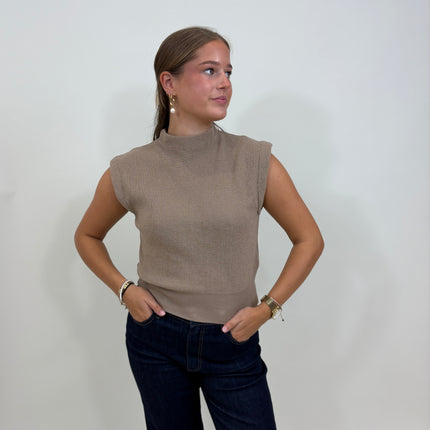 Milou top beige/licht bruin