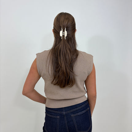 Milou top beige/licht bruin