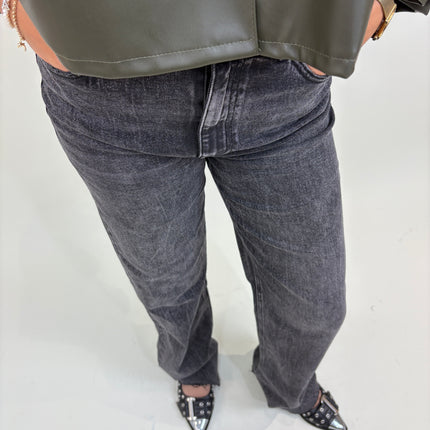 Tall jeans grijs | Queen Hearts