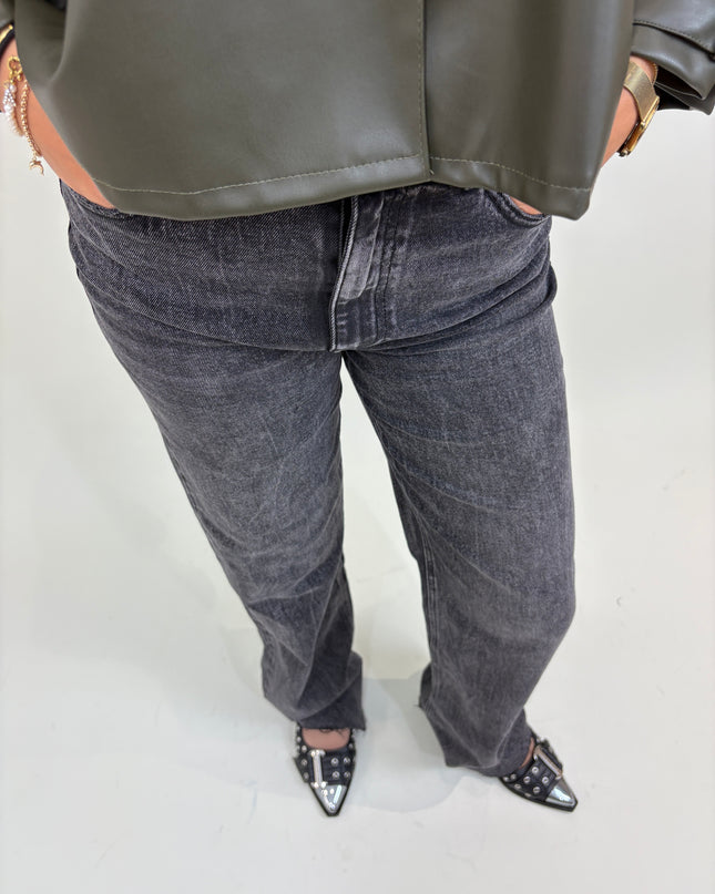 Tall jeans grijs | Queen Hearts