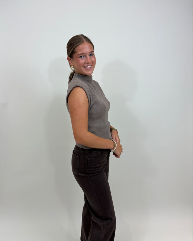 Milou top taupe
