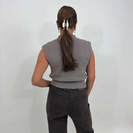 Tall jeans met strass bruin | Queen Hearts