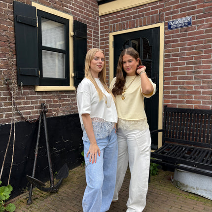  - Dana lace top geel - Your Style Fashion