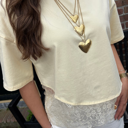  - Dana lace top geel - Your Style Fashion
