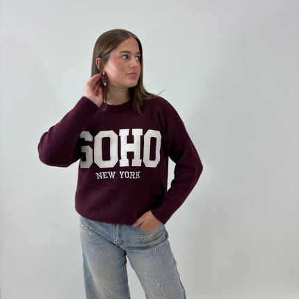 SOHO trui bordeaux