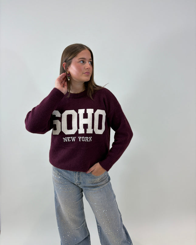SOHO trui bordeaux