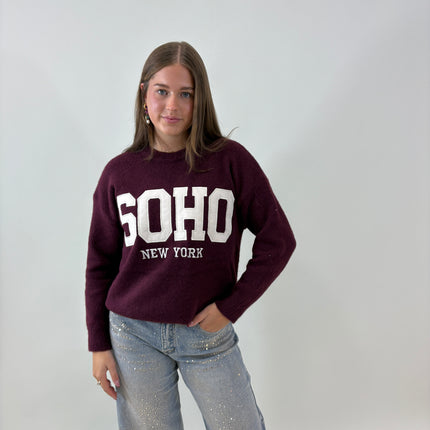 SOHO trui bordeaux
