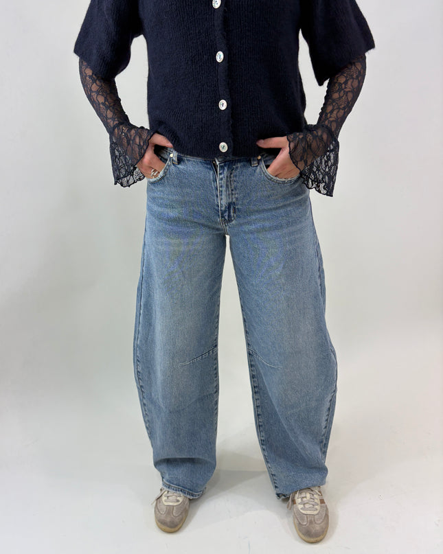 Balloon jeans lichtblauw | Queen Hearts