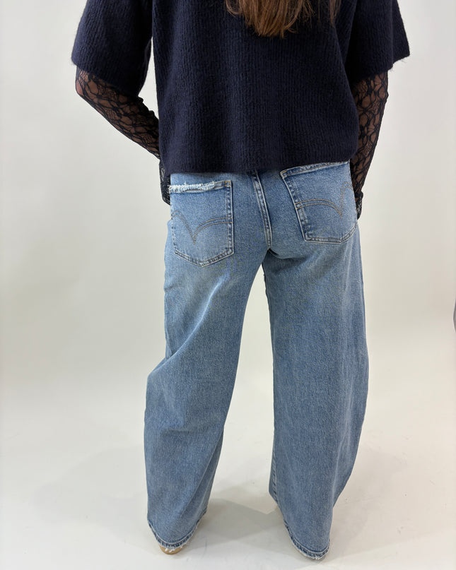 Balloon jeans lichtblauw | Queen Hearts