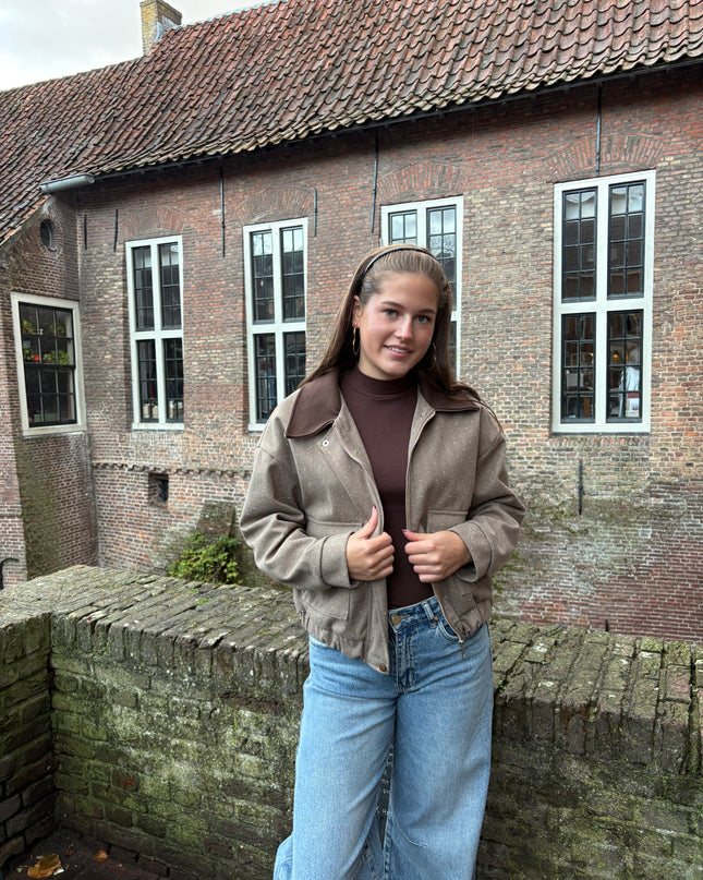 Stijn bomber lichtbruin