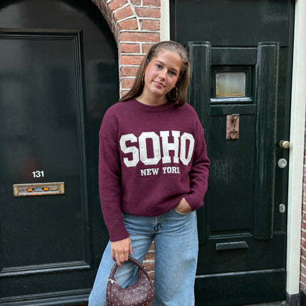 SOHO trui bordeaux