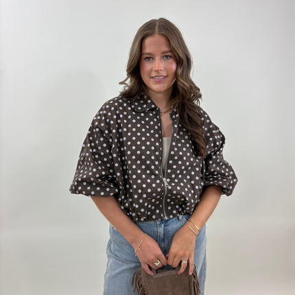 Veerle jas bruin