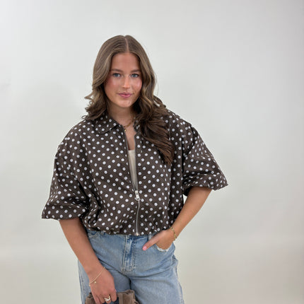 Veerle jas bruin