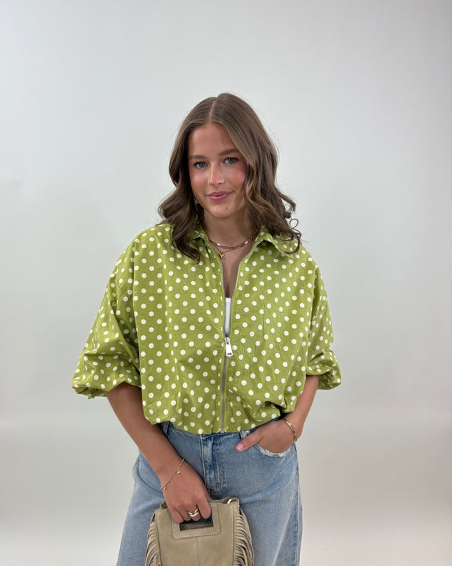  - Veerle jas matcha - Your Style Fashion