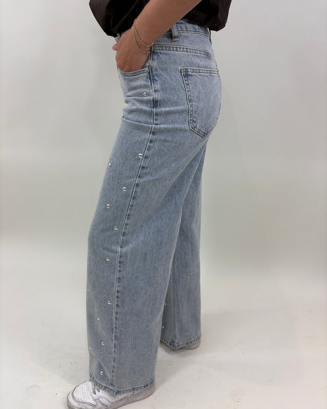  - Straight jeans met studs | Redial - Your Style Fashion