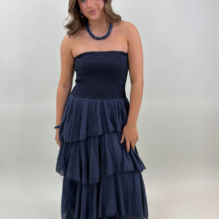 Sophia dress donkerblauw