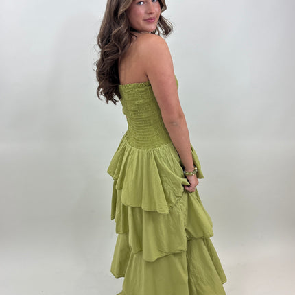 Sophia dress matcha
