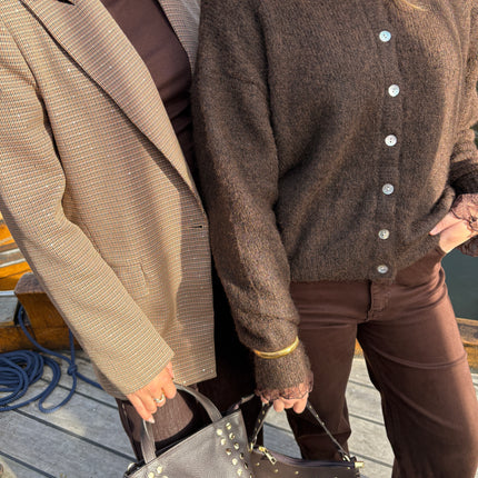 Fay vest donkerbruin