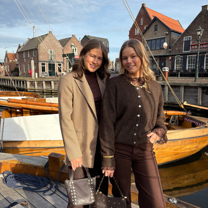 Fay vest donkerbruin