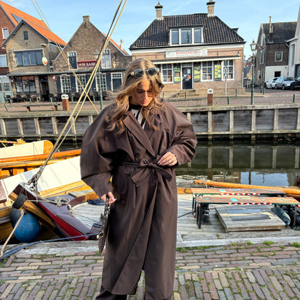Loïs trenchcoat bruin
