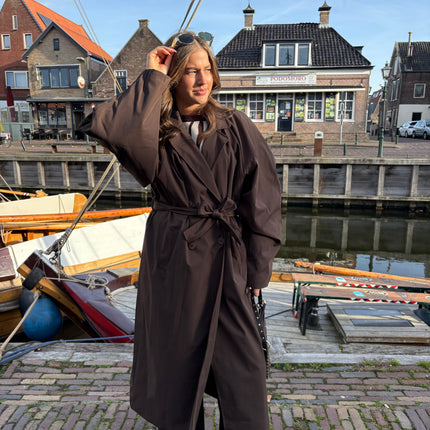 Loïs trenchcoat bruin