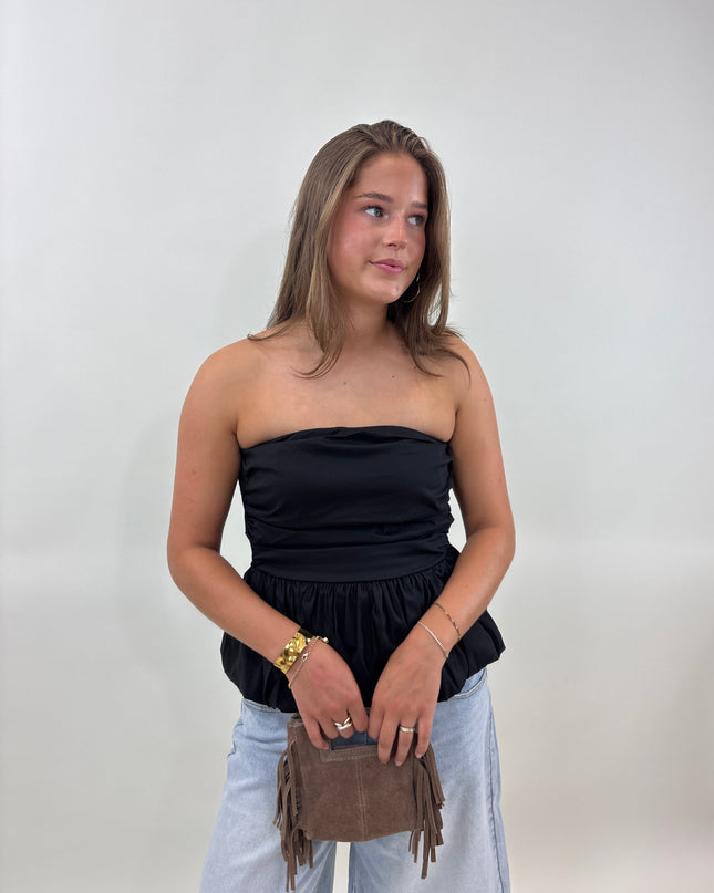  - Juul off-shoulder zwart - Your Style Fashion