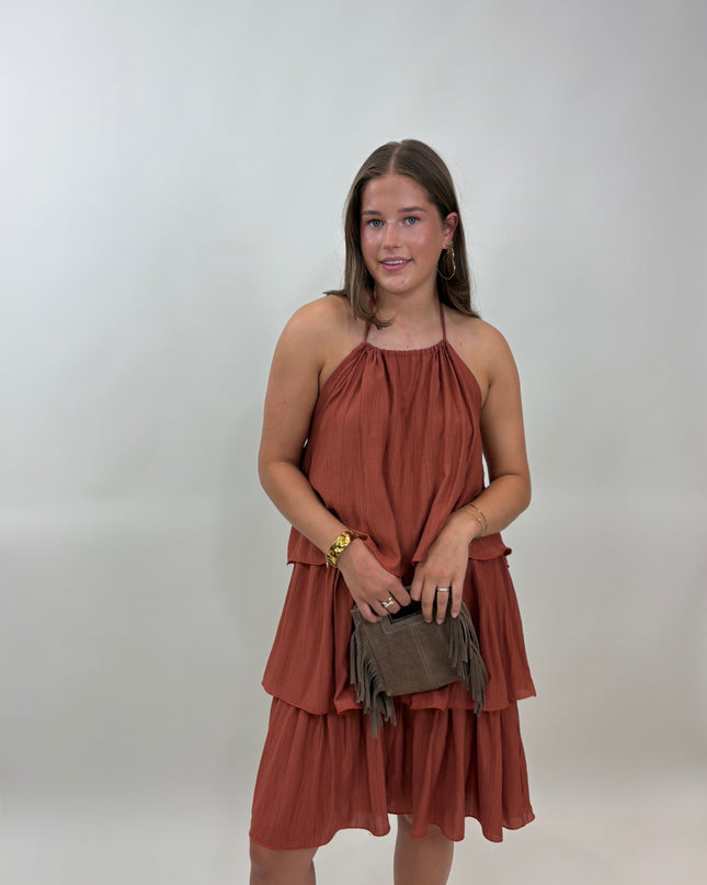  - Elara dress terracotta - Your Style Fashion