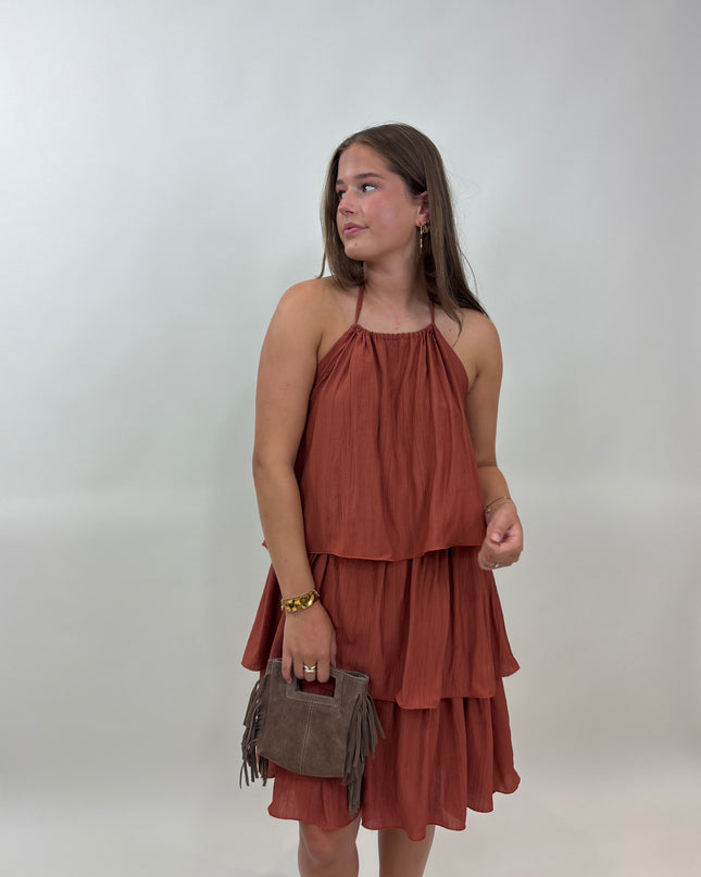  - Elara dress terracotta - Your Style Fashion